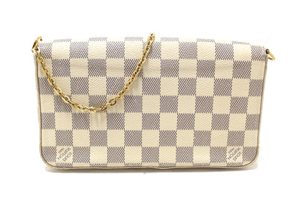 Louis Vuitton Damier Azur Felicie Pochette Crossbody Bag