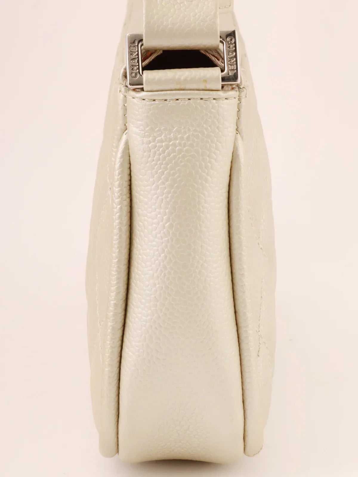 Chanel Around  Made Cc Mark Stitch Shoulder Bag Champagne Gold