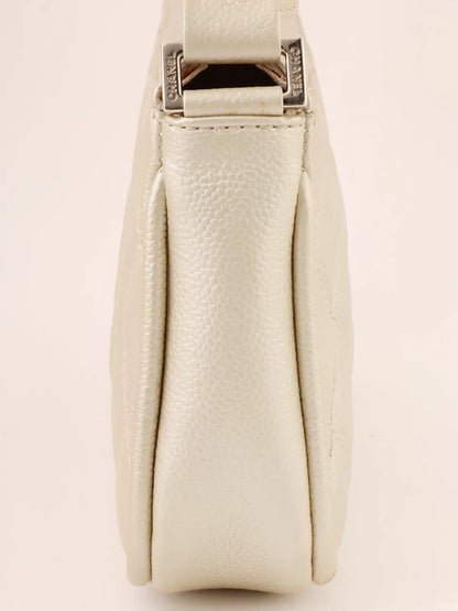 Chanel Around  Made Cc Mark Stitch Shoulder Bag Champagne Gold