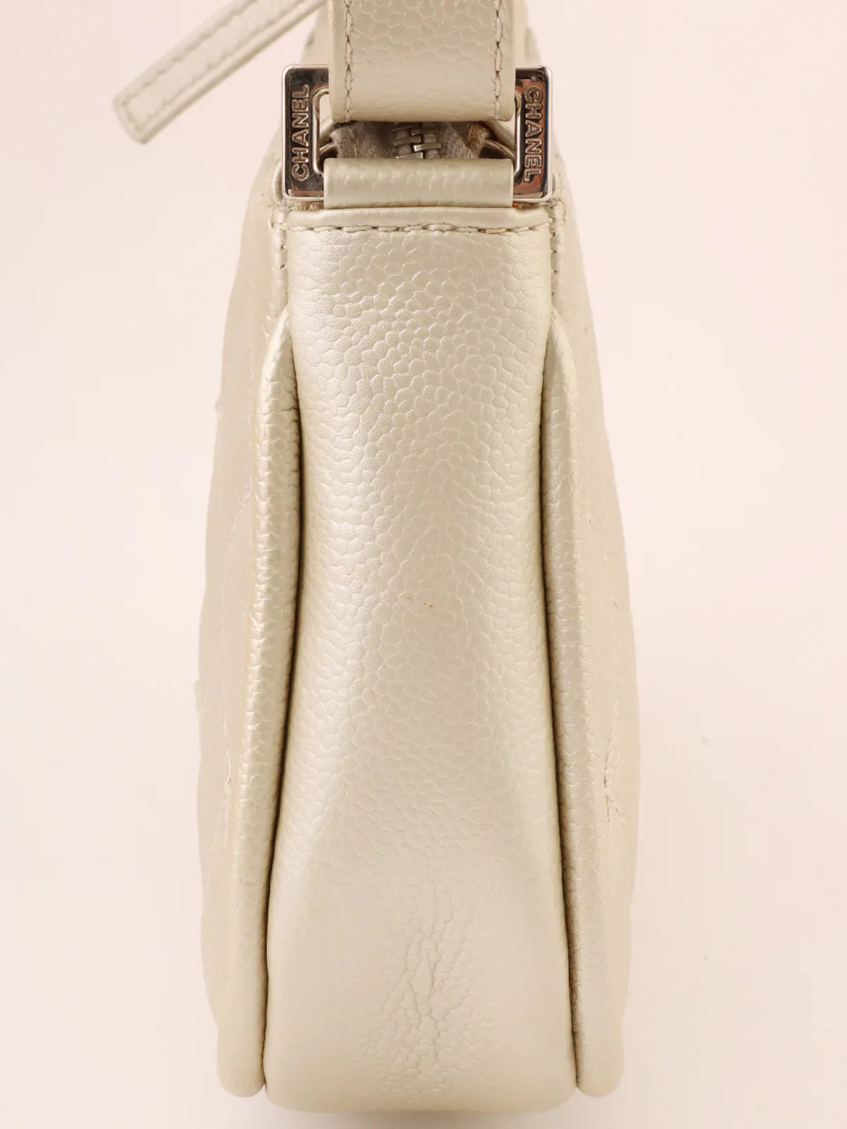 Chanel Around  Made Cc Mark Stitch Shoulder Bag Champagne Gold