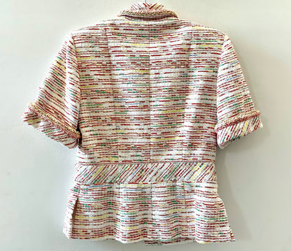 CHANEL TWEED SHORT-SLEEVE JACKET