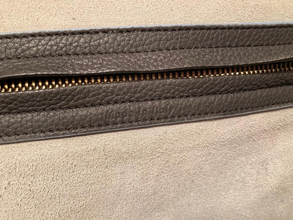 Celine Medium Grey Leather Phantom Luggage Tote
