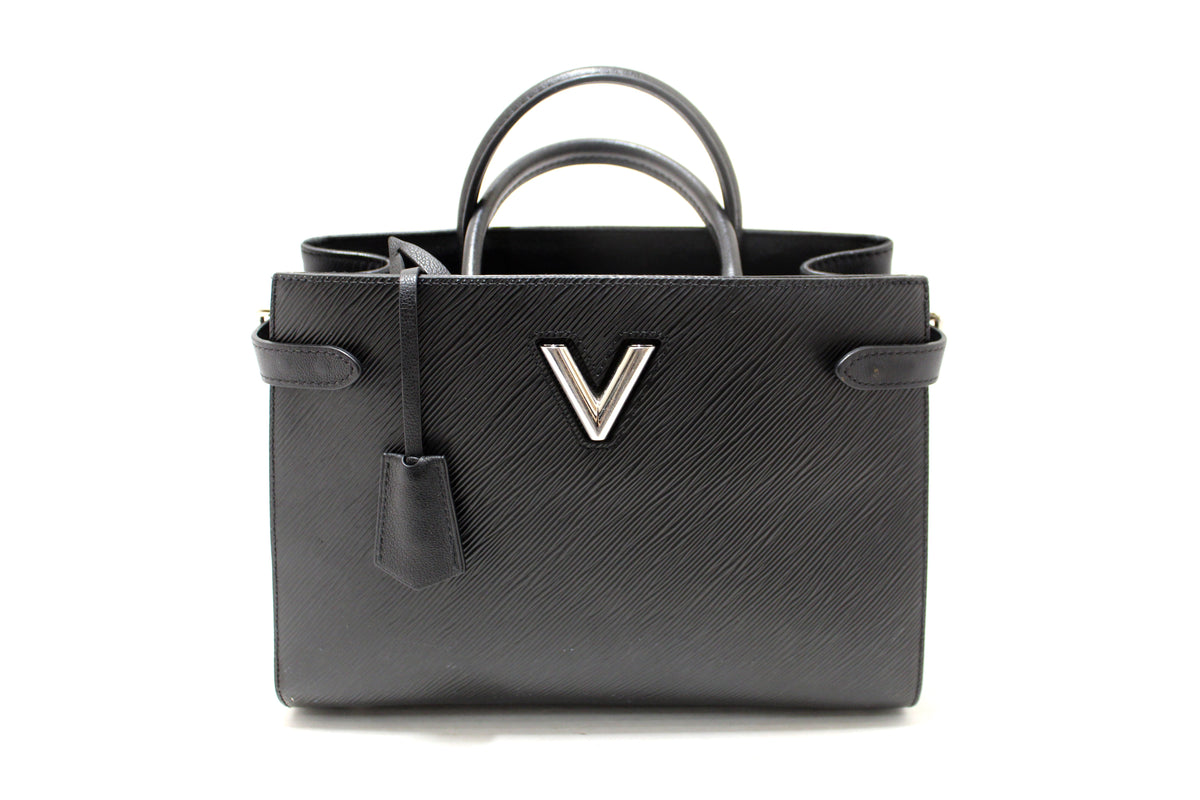 Louis Vuitton Black Epi Grained Cowhide Leather Twist Tote Bag