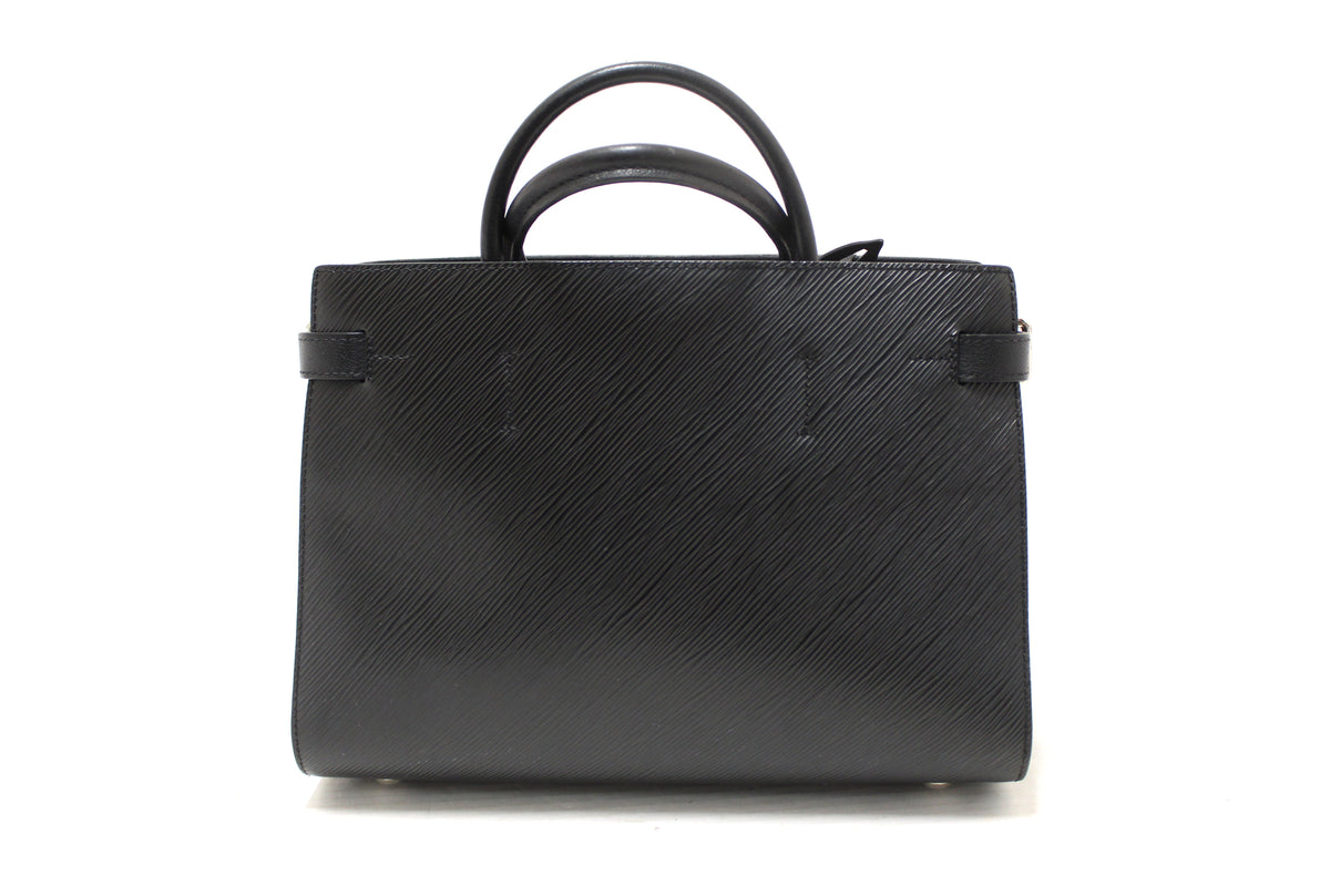 Louis Vuitton Black Epi Grained Cowhide Leather Twist Tote Bag