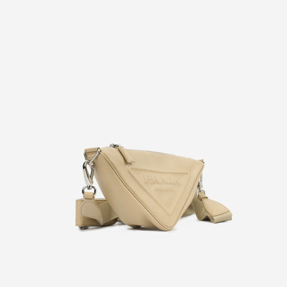 Triangle Crossbody - Beige