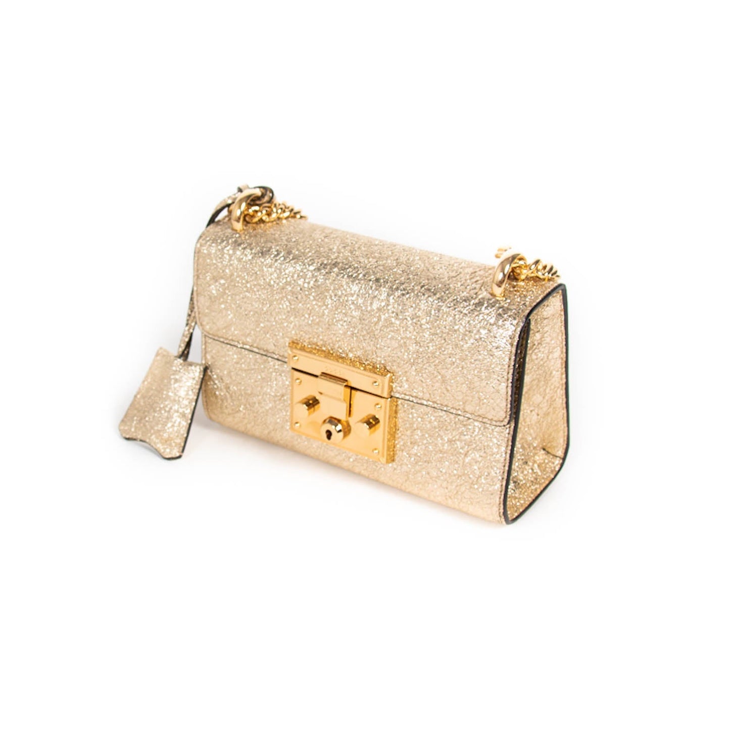 Gucci Metallic Padlock Shoulder Bag