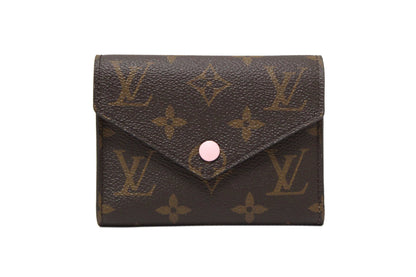 Louis Vuitton Classic Monogram Rose Ballerine Pink Victorine Wallet
