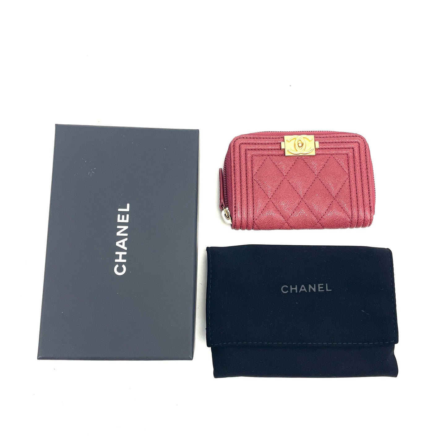 CHANEL Boy O-Coin Purse CC  Wallet