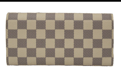 New Louis Vuitton Damier Azur Canvas Emilie Flap Wallet