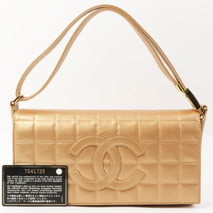 Chanel 2002 Made Big Coco Mark Stitch 2 Way Bag Bronze
