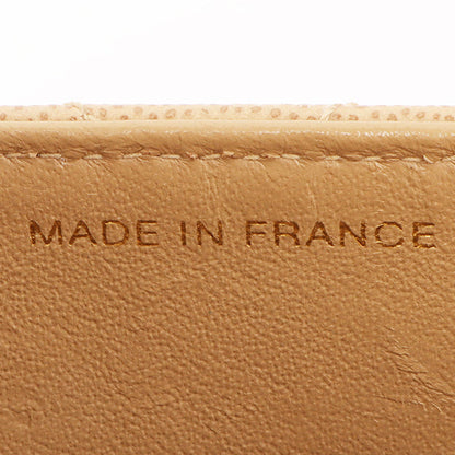 Chanel Around 1998 Made Caviar Skin Turn-Lock Shoulder Bag Beige