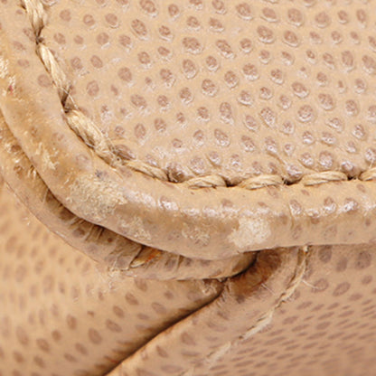 Chanel Around 1998 Made Caviar Skin Turn-Lock Shoulder Bag Beige