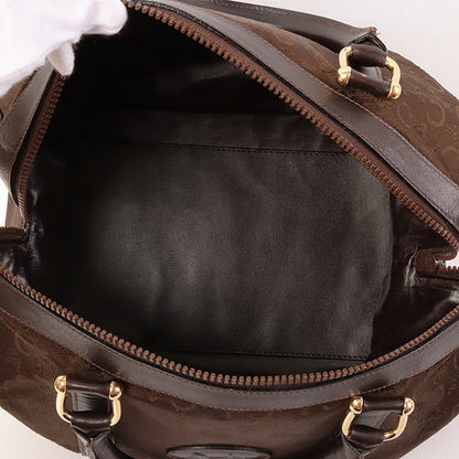 Celine C Sulky Pattern Boston Bag Brown