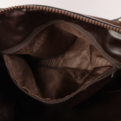 Celine C Sulky Pattern Boston Bag Brown
