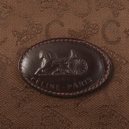 Celine C Sulky Pattern Boston Bag Brown
