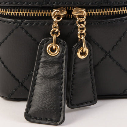 Chanel Around 2001 Made Wild Stitch Turn-Lock Vanity Chain Top Handle Bag Black