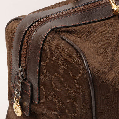 Celine C Sulky Pattern Boston Bag Brown