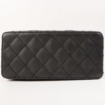 Chanel Around 2001 Made Wild Stitch Turn-Lock Vanity Chain Top Handle Bag Black