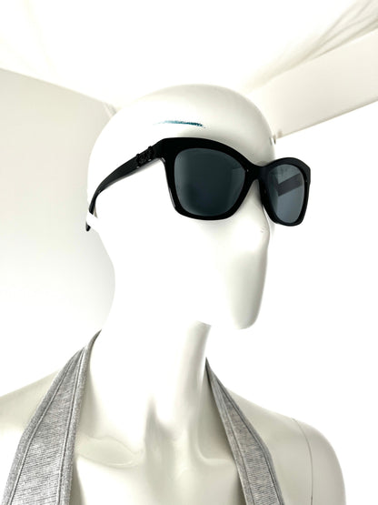 CHANEL Boy 5313 Acetate CC Butterfly Signature Black Sunglasses