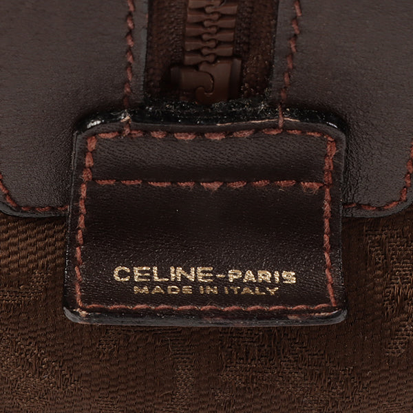 Celine C Sulky Pattern Boston Bag Brown