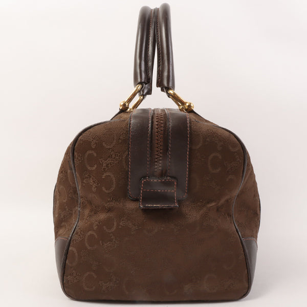 Celine C Sulky Pattern Boston Bag Brown