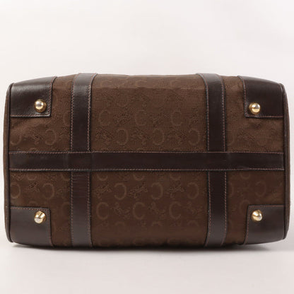 Celine C Sulky Pattern Boston Bag Brown