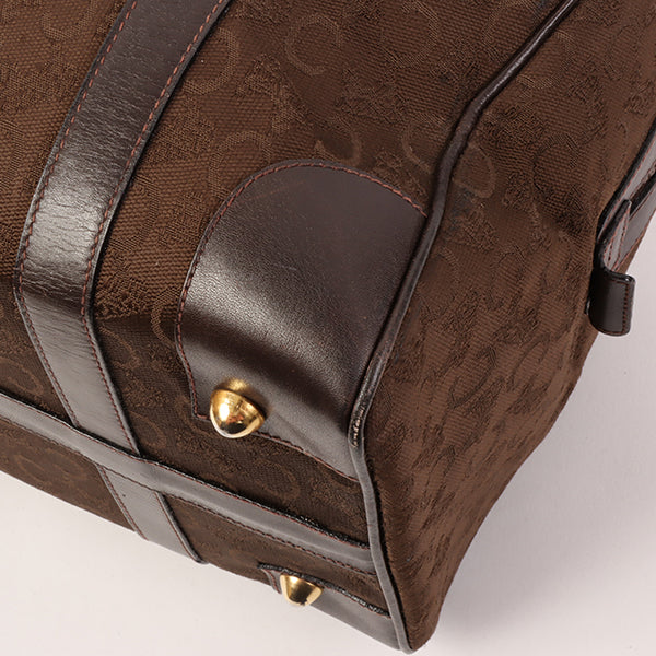 Celine C Sulky Pattern Boston Bag Brown