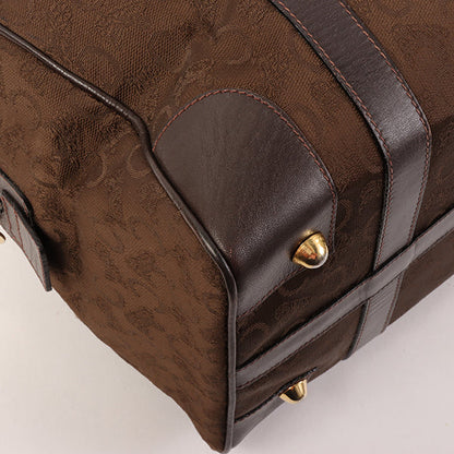 Celine C Sulky Pattern Boston Bag Brown