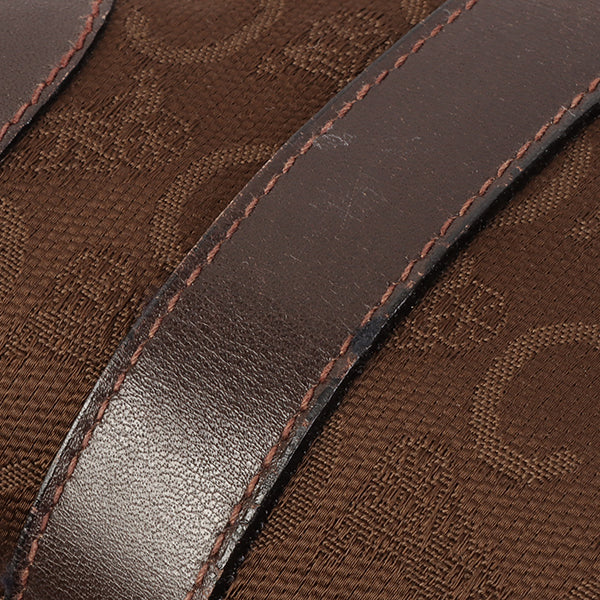 Celine C Sulky Pattern Boston Bag Brown