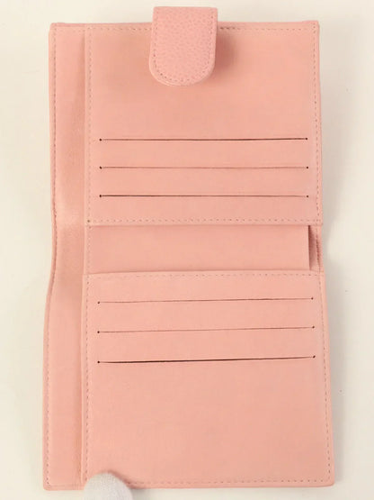 CHANEL Around 2004 Made Caviar Skin Cc Mark Stitch Wallet Pink