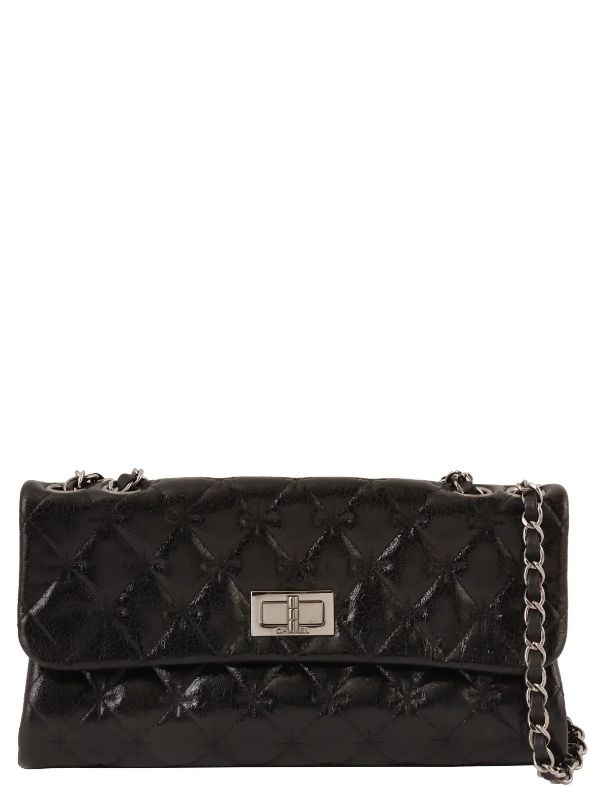 Chanel Around  Made . Chain Shoulder Bag Black
