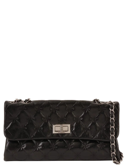 Chanel Around  Made . Chain Shoulder Bag Black