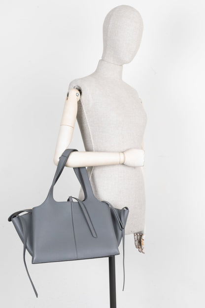 CÉLINE Medium Trifold Shoulder Bag Grey