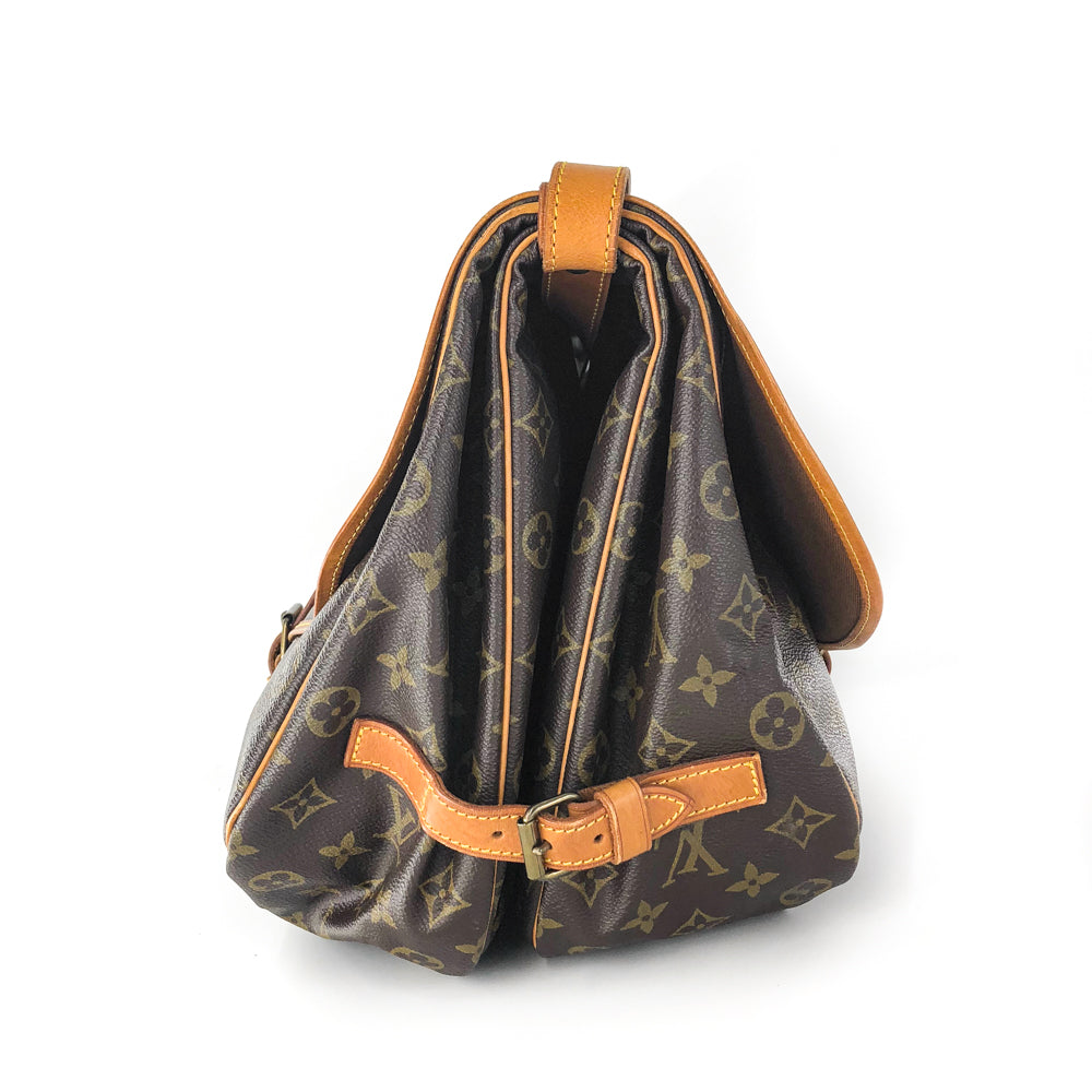 Louis-Vuitton Vintage Monogram Saumur 35 Shoulder Bag