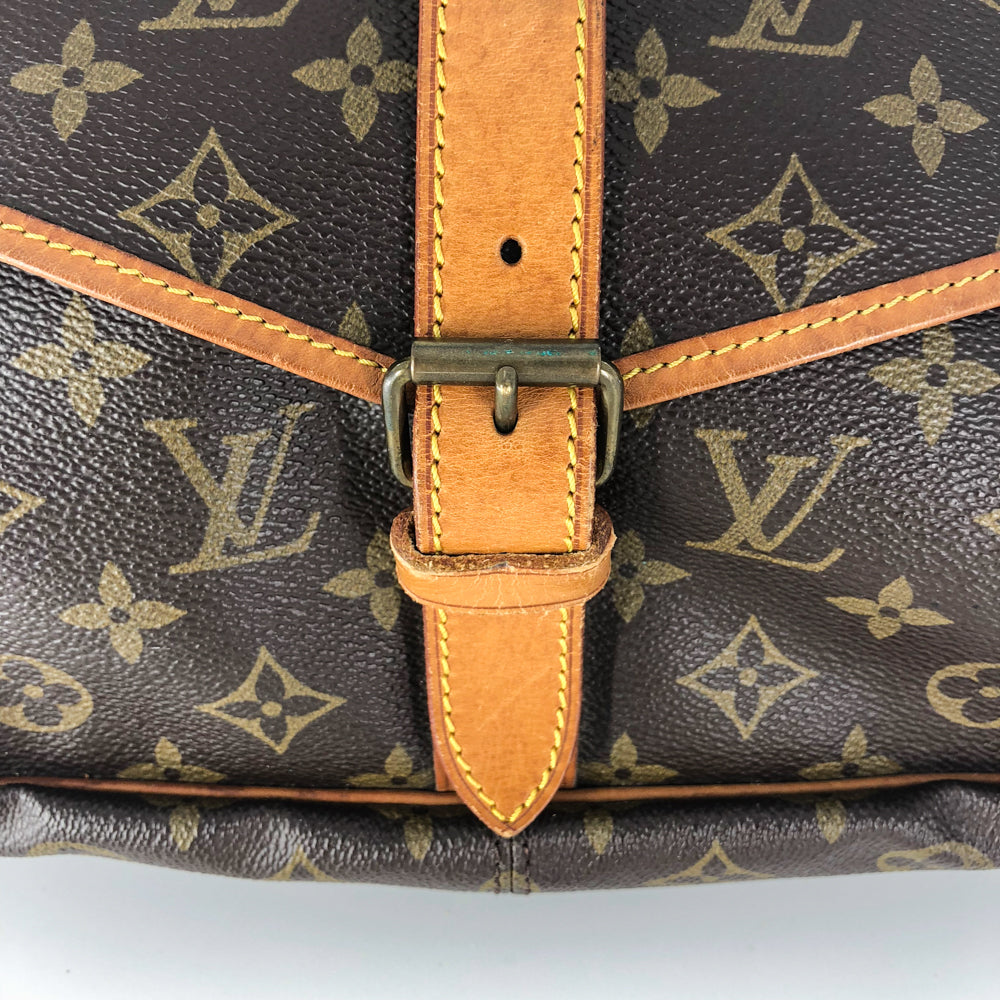 Louis-Vuitton Vintage Monogram Saumur 35 Shoulder Bag