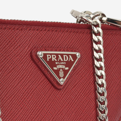 Mini Triangle Pouch - Red