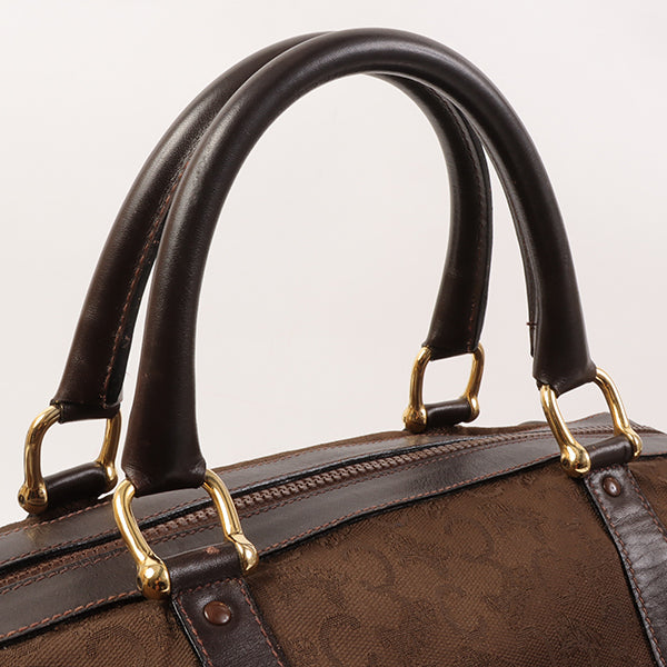 Celine C Sulky Pattern Boston Bag Brown