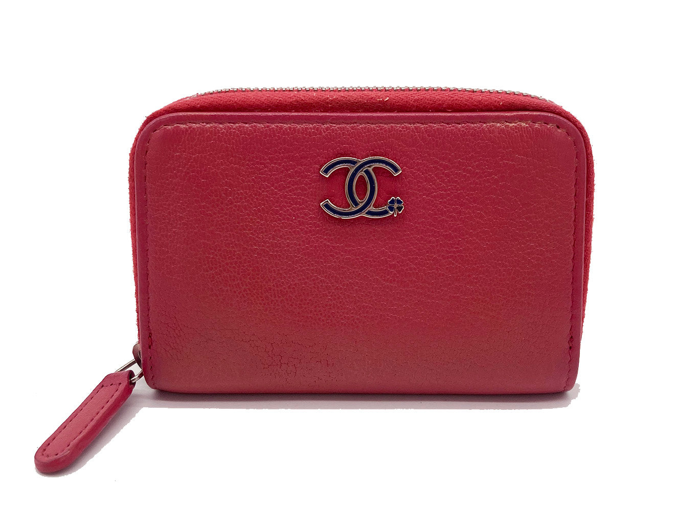 Chanel Pink Zip Wallet