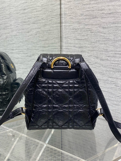 DR523 Small/Medium Dior Caro Backpack / HIGHEST QUALITY VERSION