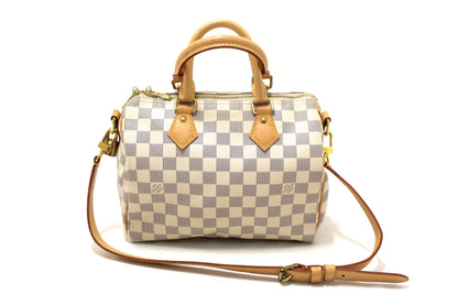 Louis Vuitton Damier Azur Canvas Speedy 25 Bandouliere Bag