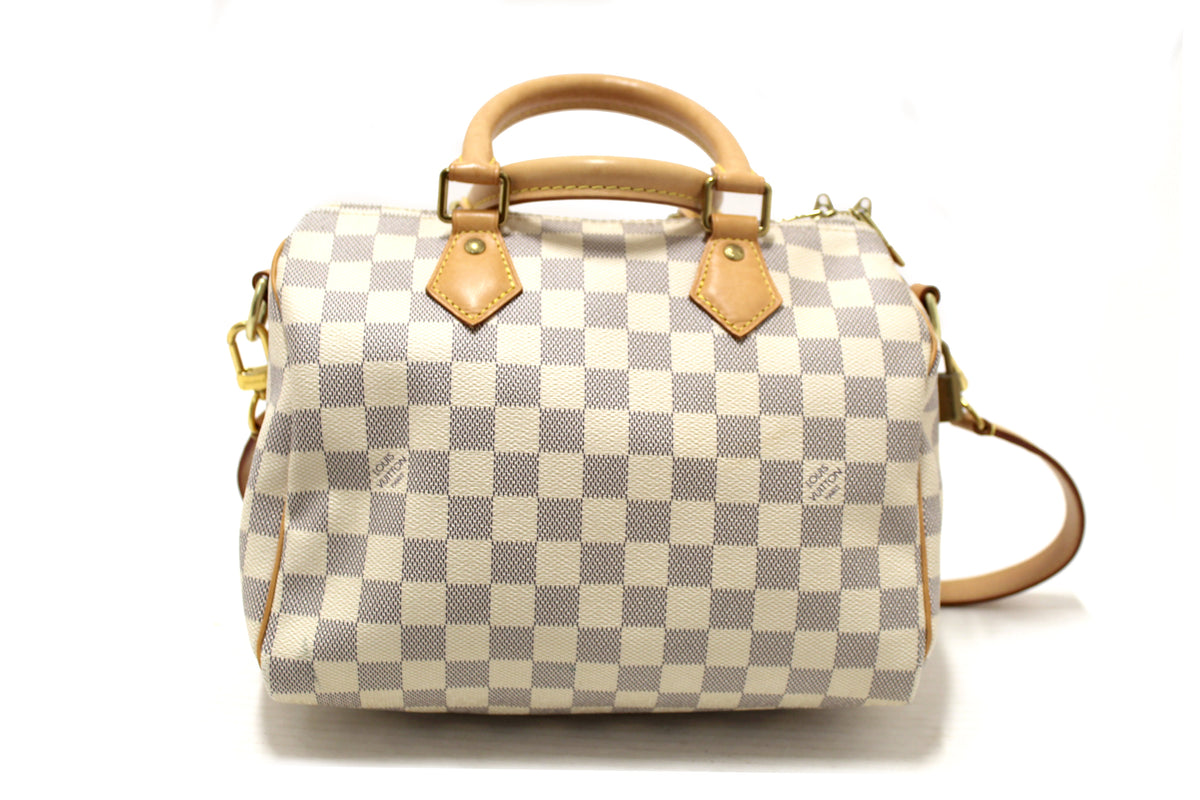 Louis Vuitton Damier Azur Canvas Speedy 25 Bandouliere Bag
