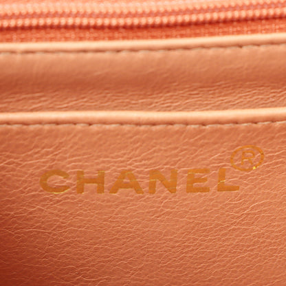 Chanel 1992 Cotton Diana Flap Chain Bag Light Coral