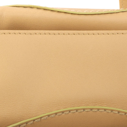 Chanel Around 2004 Made Big Cc Mark Stitch Handbag Beige