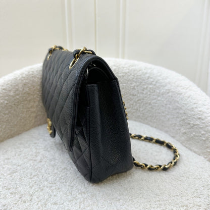 Chanel Medium Classic Flap CF in Black Caviar GHW