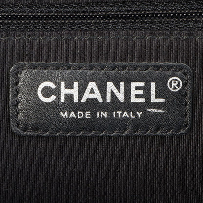 Chanel Around 2006 Made Tweed Cc Mark Plate Chain Shoulder Bag Black/Multi