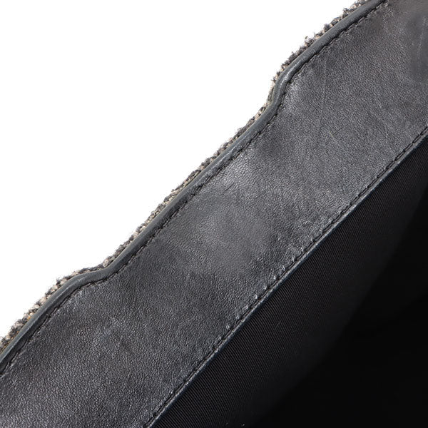 Chanel Around 2006 Made Tweed Cc Mark Plate Chain Shoulder Bag Black/Multi