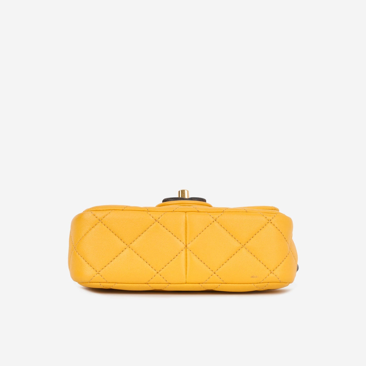 Chanel Chanel - Mini Square Wenge Wood - Yellow Lambskin AGHW -
