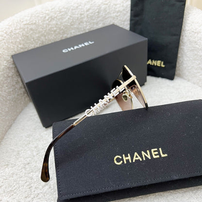 Chanel CHANEL Logo Aviator Sunglasses