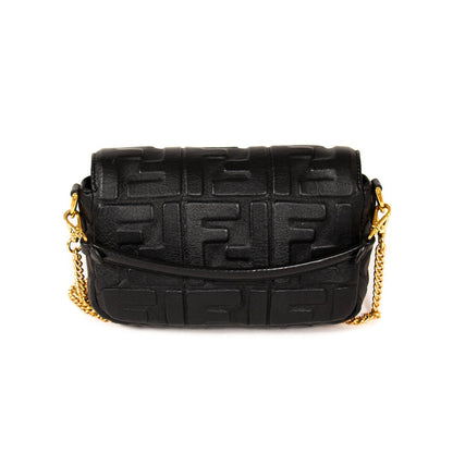Fendi Leather Mini Baguette