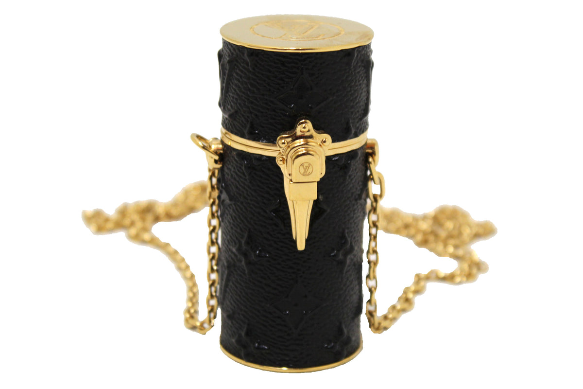 Louis Vuitton Embossed Monogram Midnight Canvas Lipstick | Italystation.com - Shop Now at italystation.com